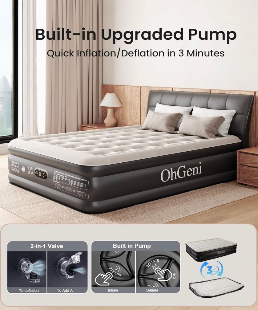 Luxury Air Mattress with Built-In Pump